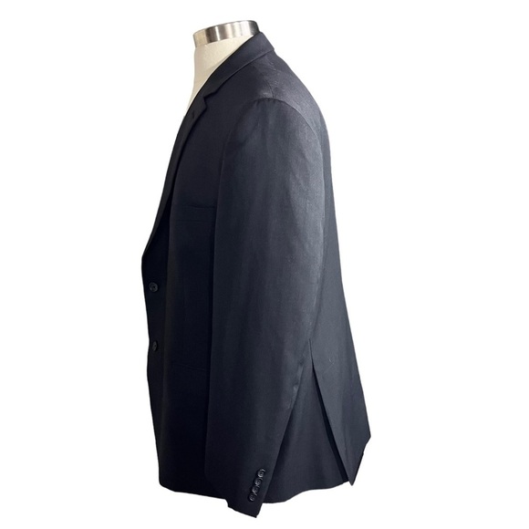 Pronto Uomo Platinum Charcoal Grey 2 Button 100% Wool Formal Suit Jacket Sz 48L - Picture 3 of 13